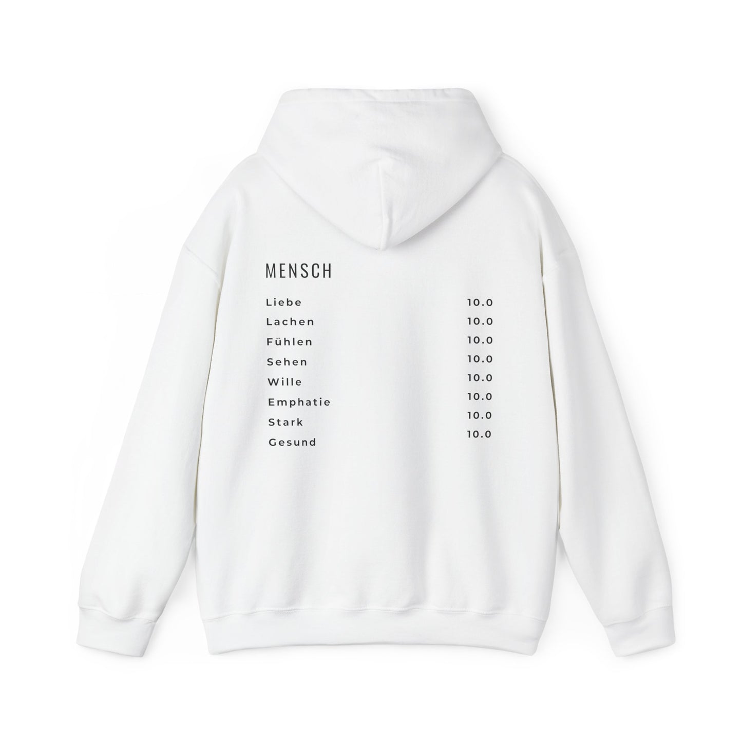 Herz Hoodie – | 100 % Baumwolle