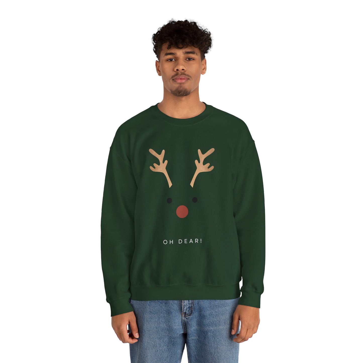 Rentier Sweater – Kuscheliger Unisex-Pullover für die Feiertage