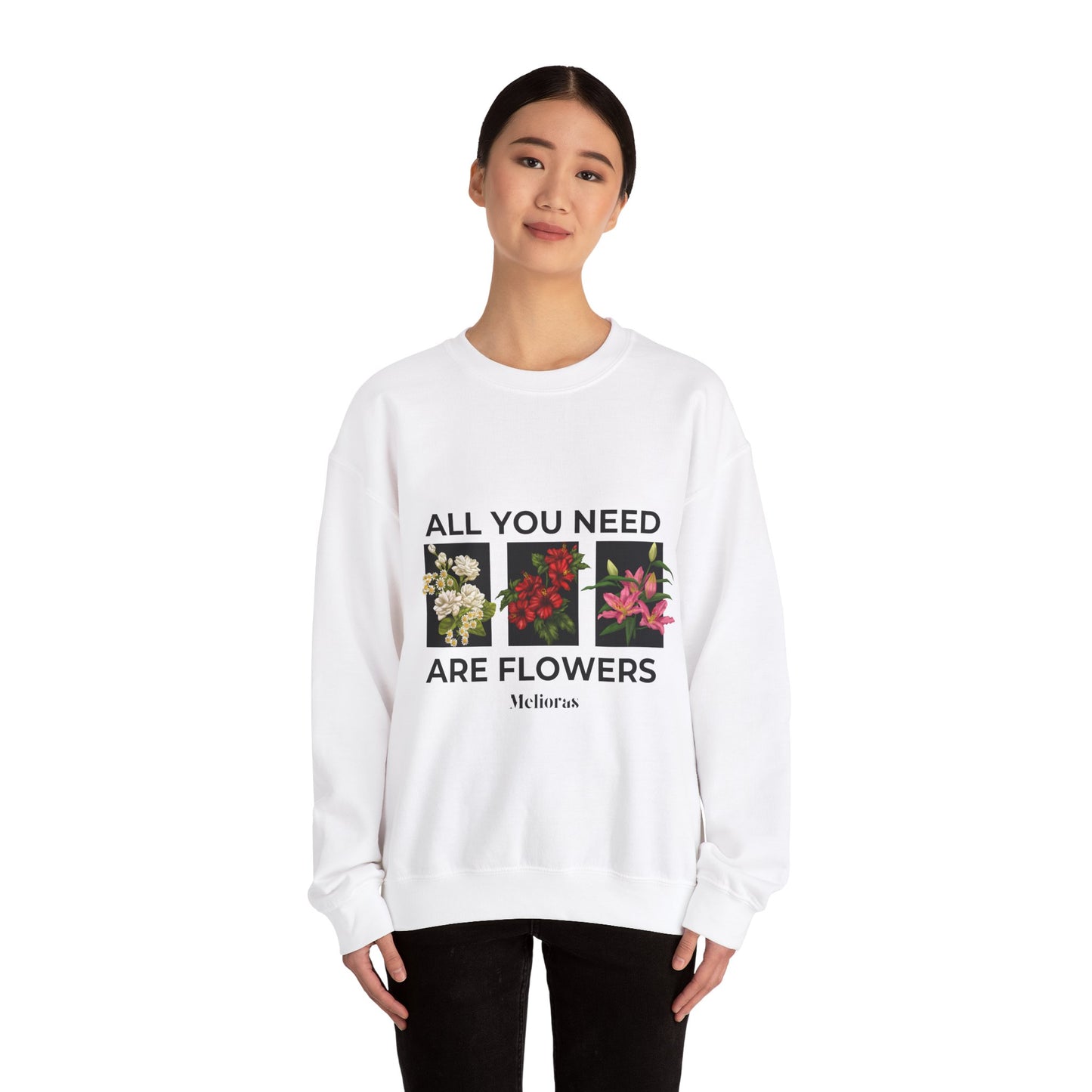 Crewneck Sweatshirt Floral - Melioras