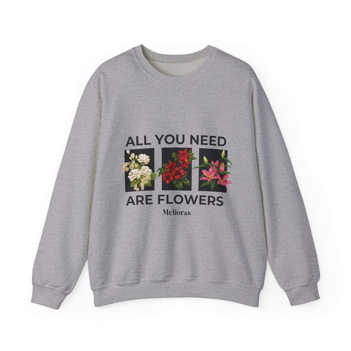 Crewneck Sweatshirt Floral - Melioras