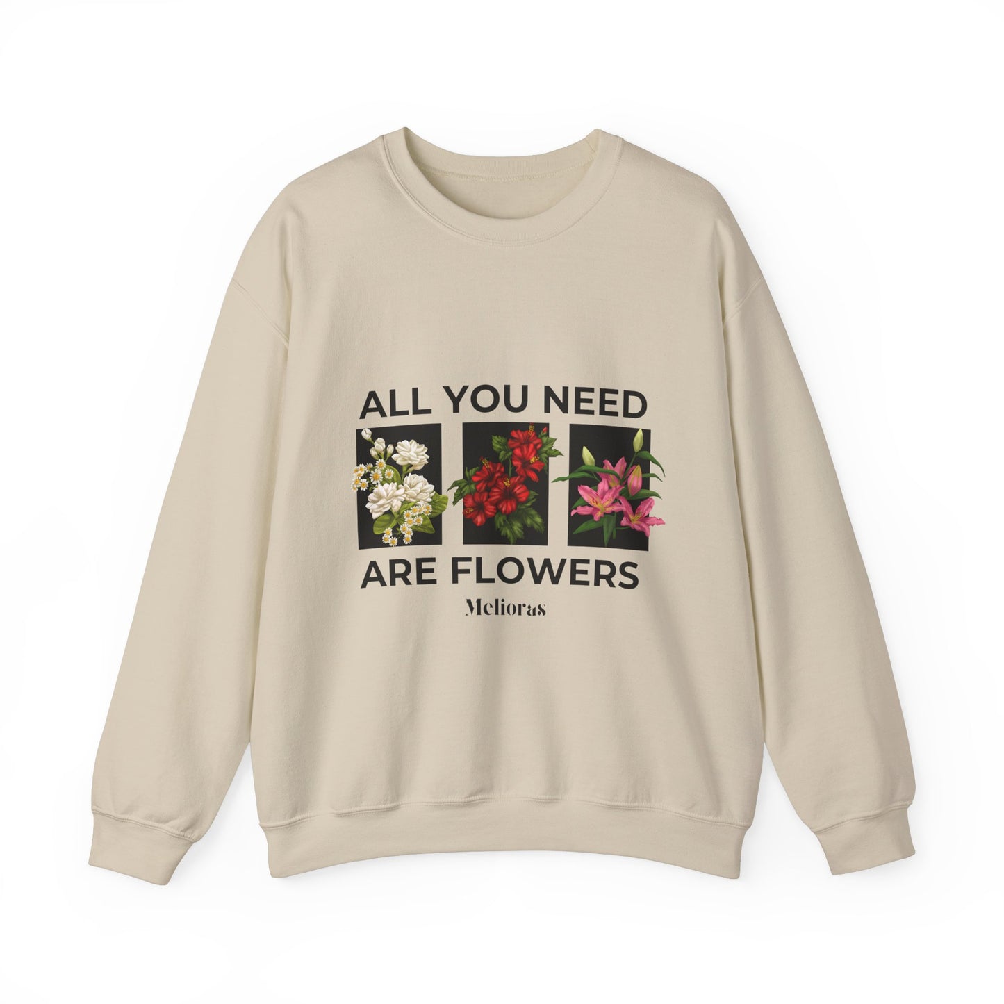 Crewneck Sweatshirt Floral - Melioras
