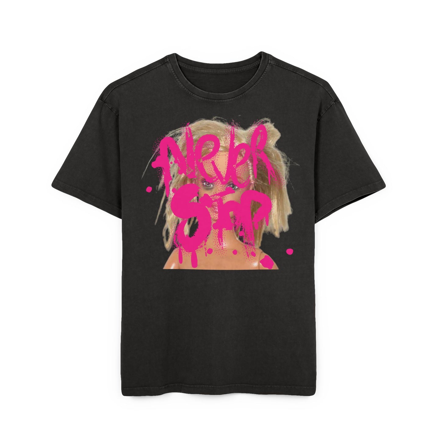 Doll Oversized Acid-Wash T-Shirt Doll Never Stop – Unisex 100% Baumwolle