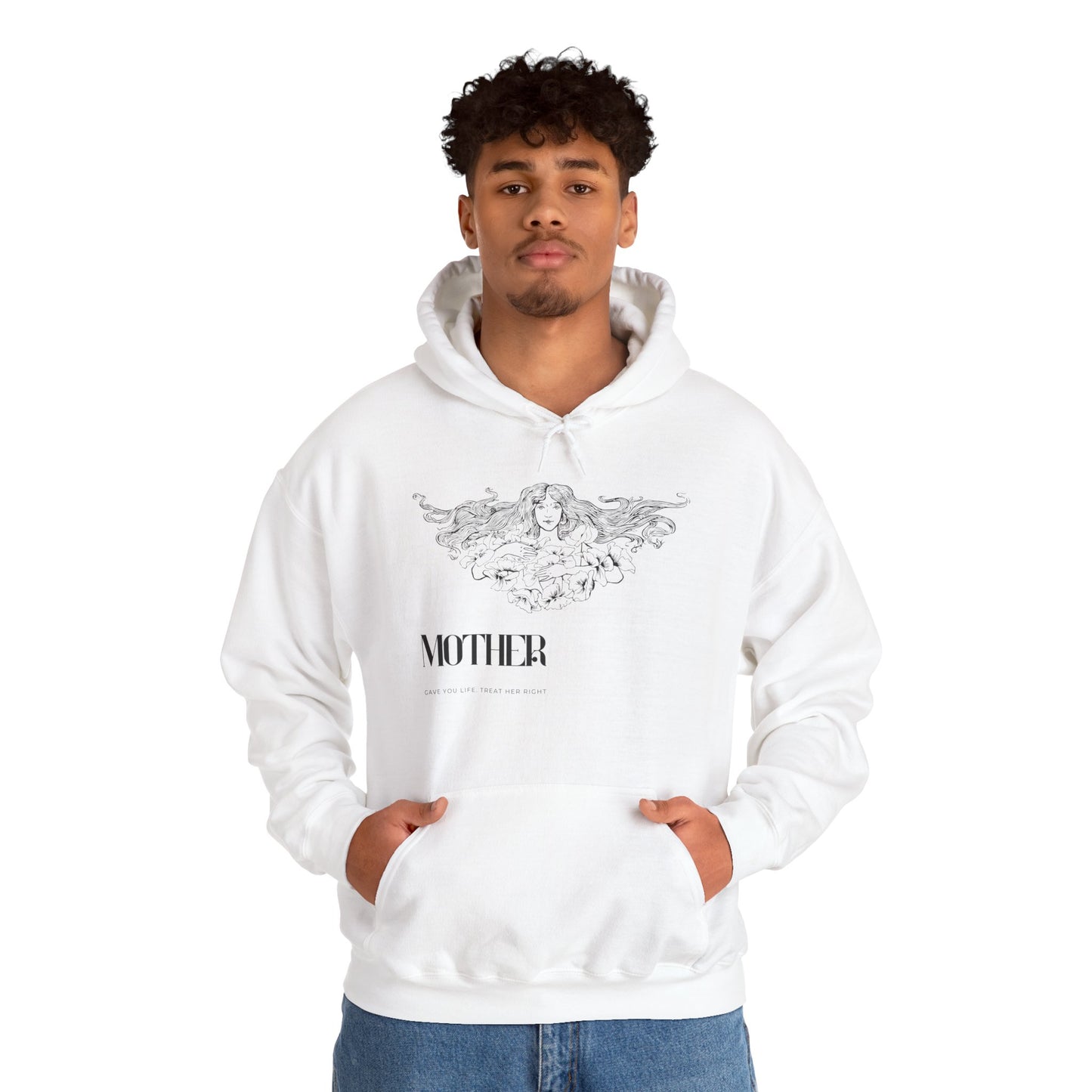 Unisex Oversized Hoodie | Mother Floral Print - Melioras