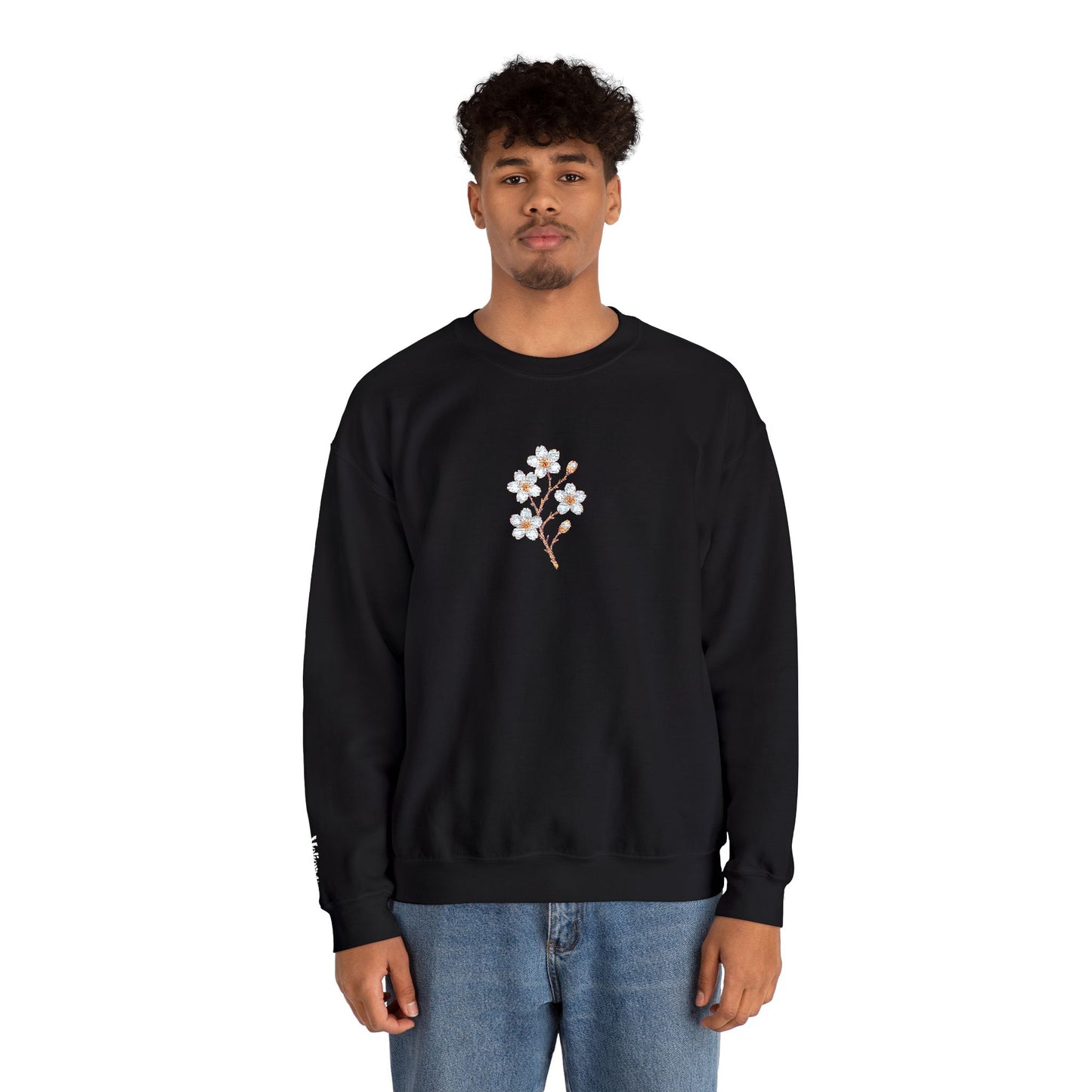 Kirschblüten Premium Stick Pullover | Unisex - Melioras