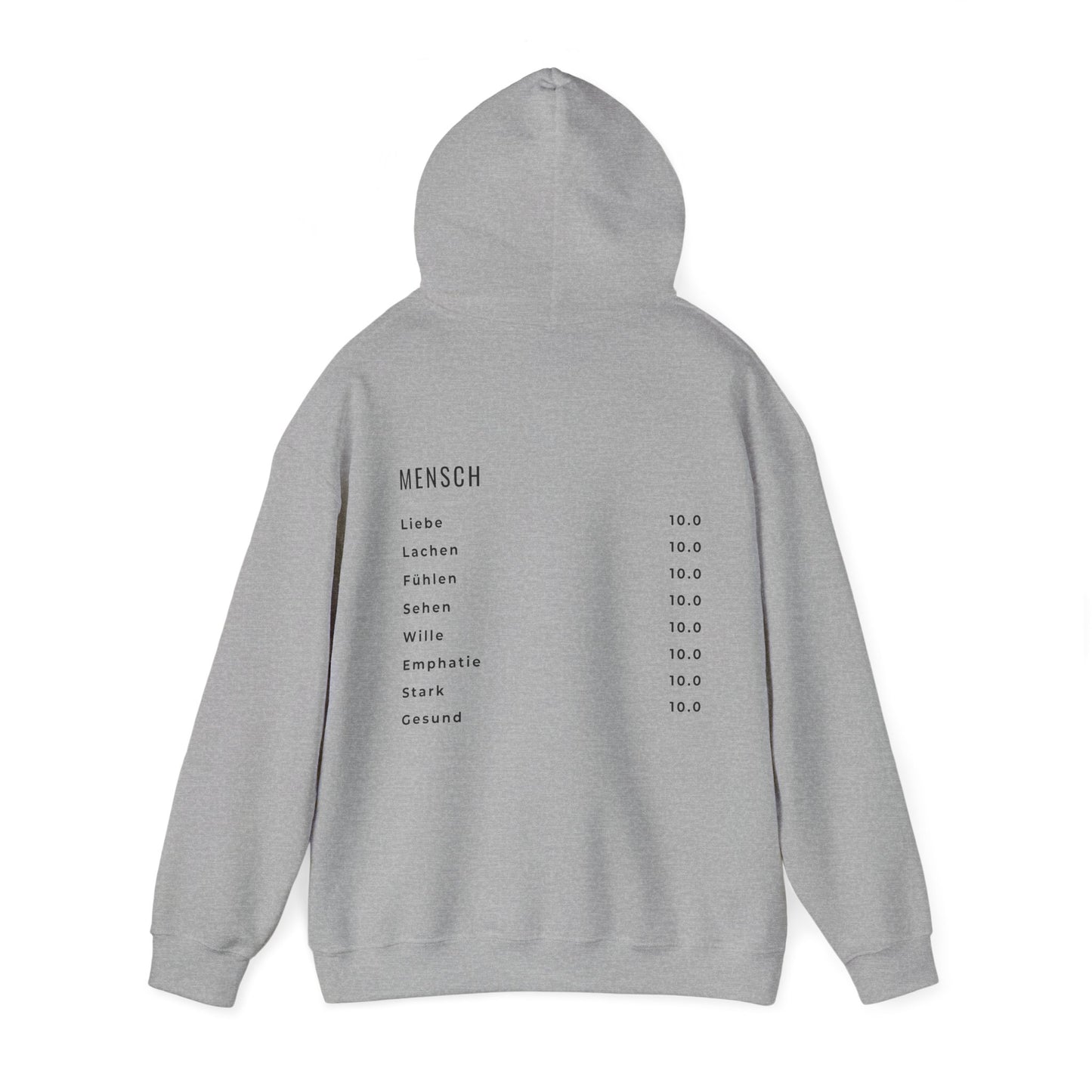 Herz Hoodie – | 100 % Baumwolle