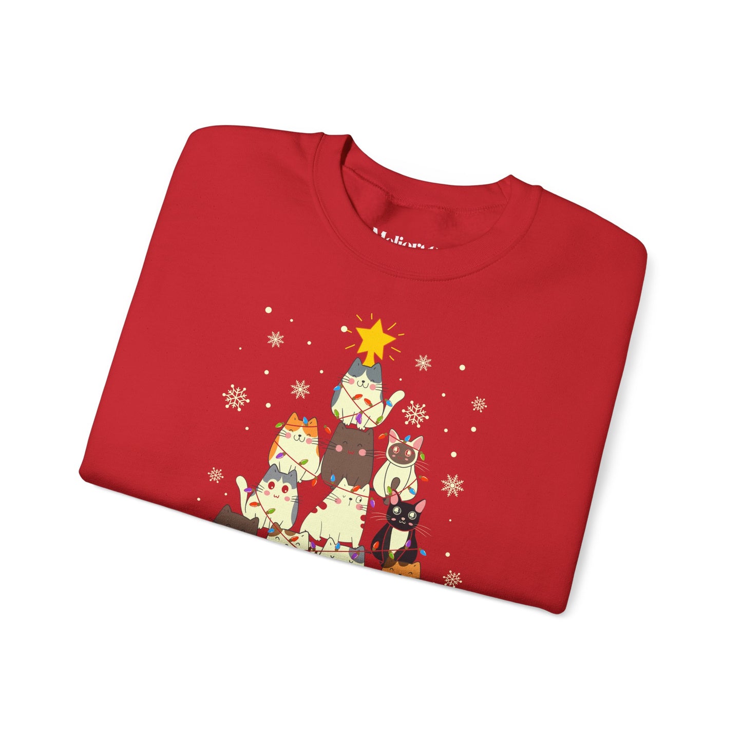 Katzen-Weihnachtsbaum Pullover | Unisex Christmas Sweater