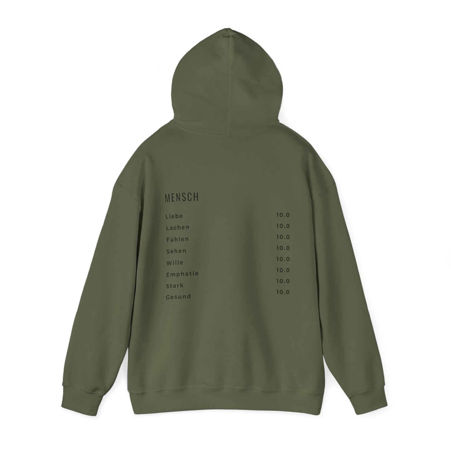Herz Hoodie – | 100 % Baumwolle