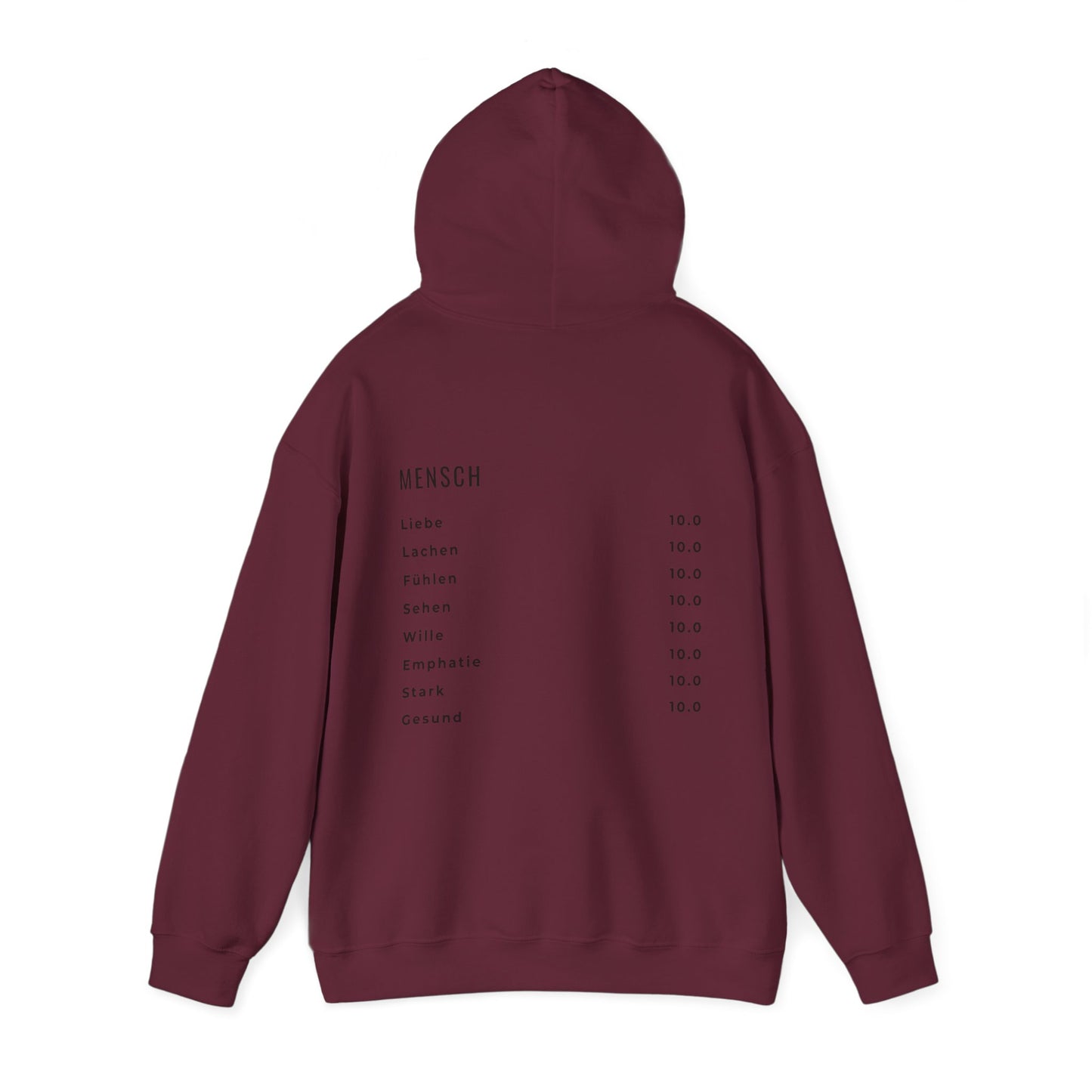 Herz Hoodie – | 100 % Baumwolle
