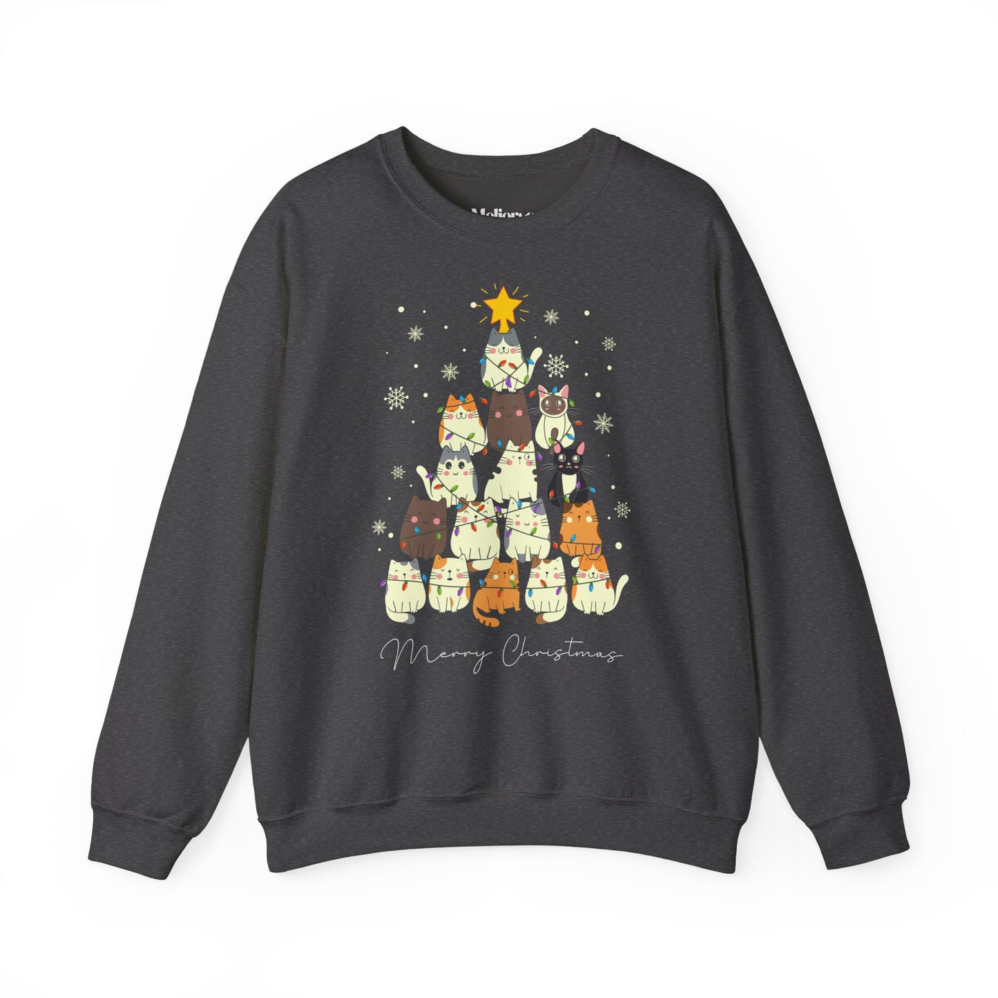 Katzen-Weihnachtsbaum Pullover | Unisex Christmas Sweater