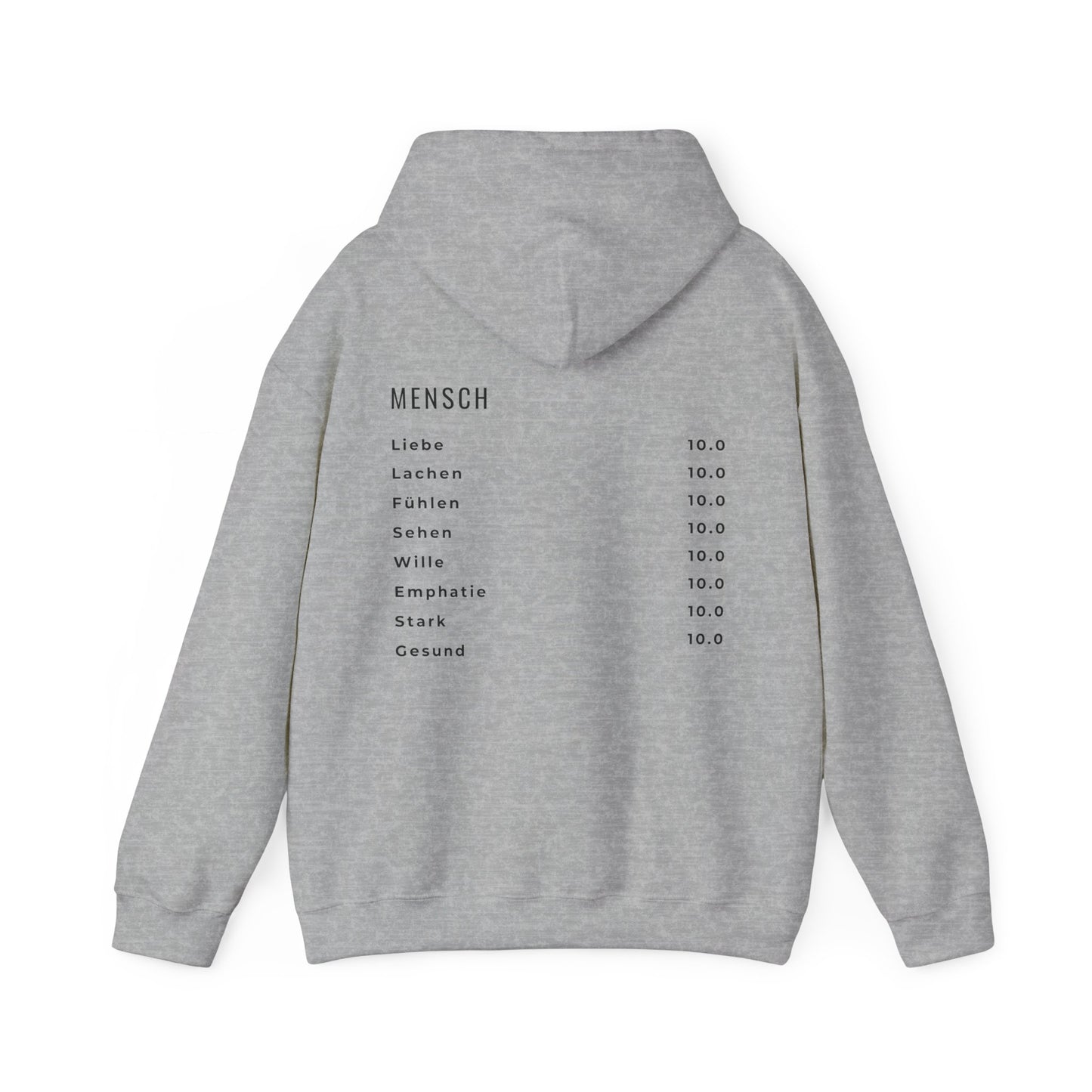 Herz Hoodie – | 100 % Baumwolle