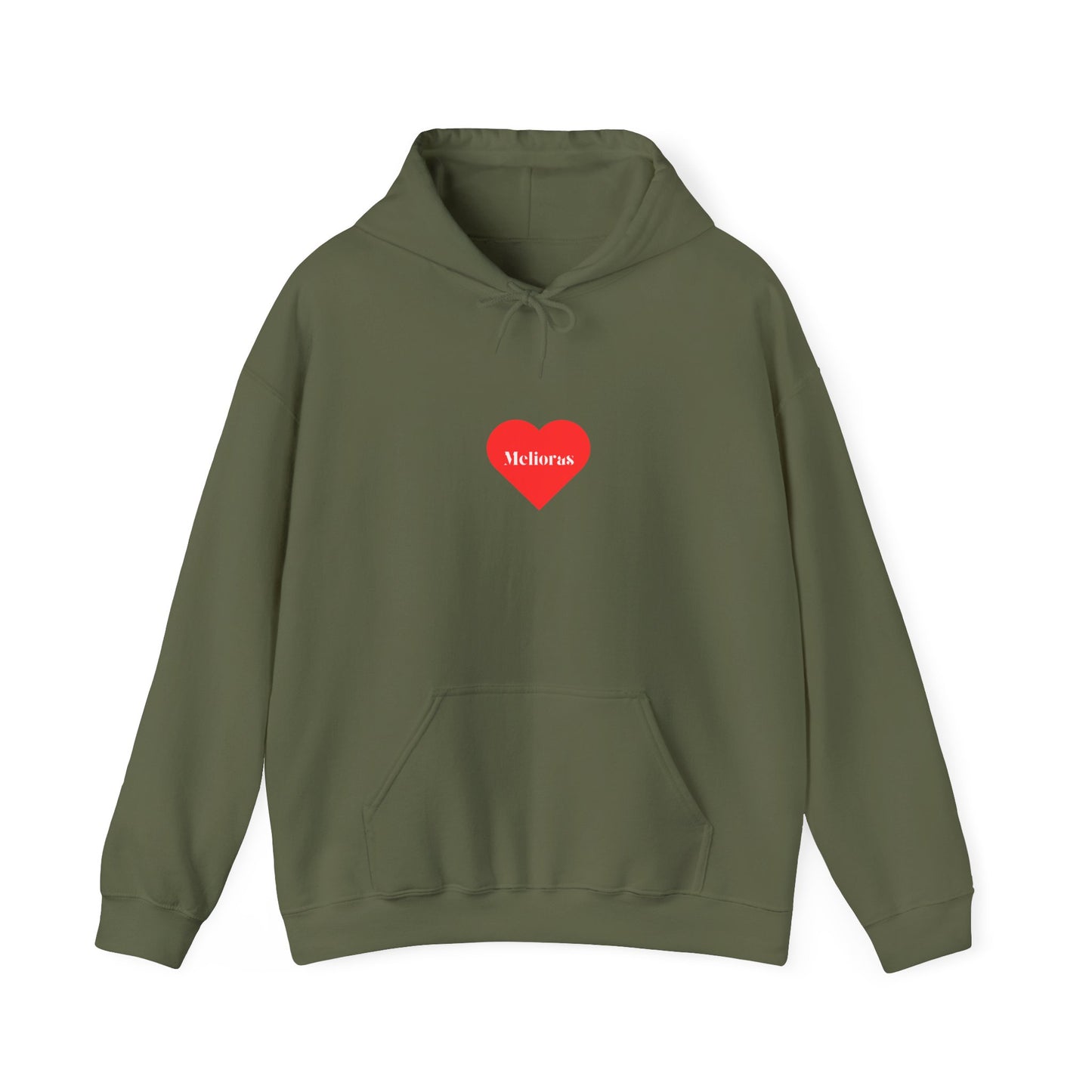 Herz Hoodie – | 100 % Baumwolle