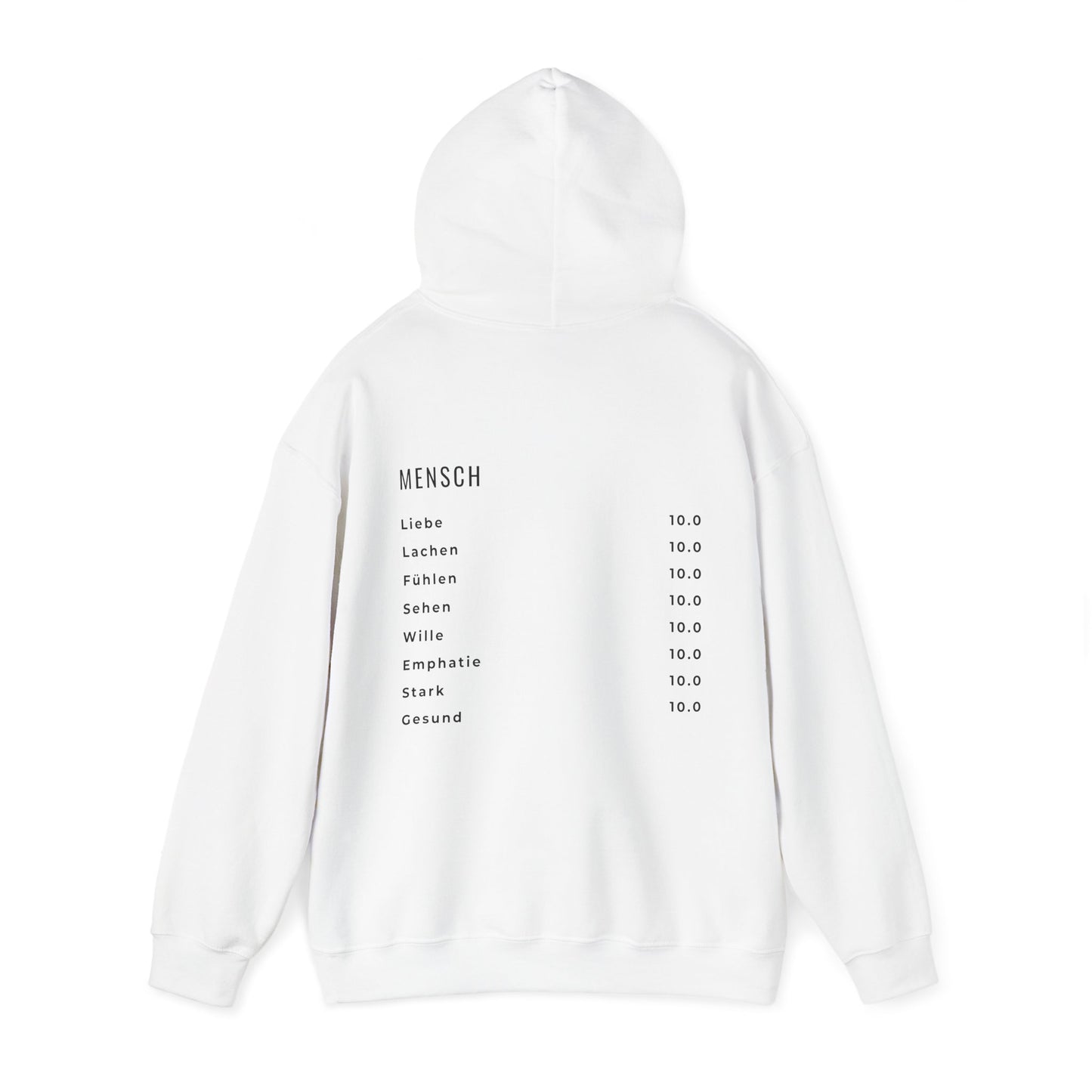 Herz Hoodie – | 100 % Baumwolle