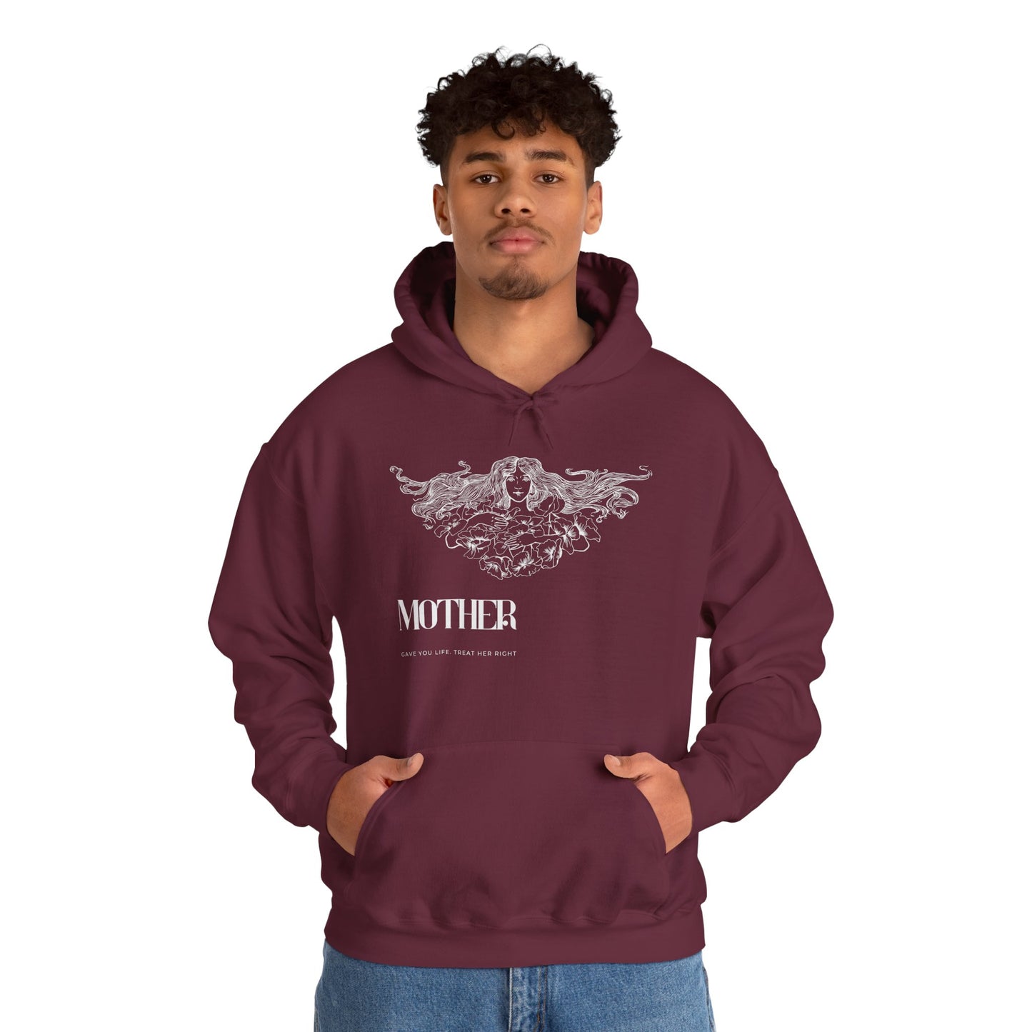 Unisex Oversized Hoodie | Mother Floral Print - Melioras