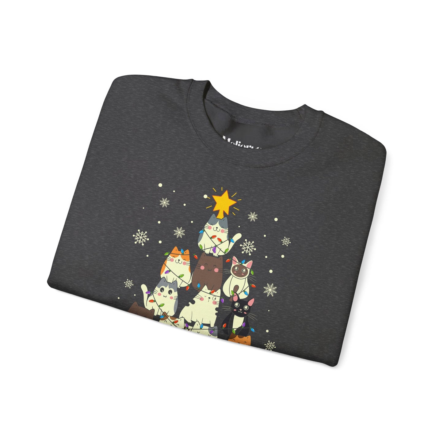 Katzen-Weihnachtsbaum Pullover | Unisex Christmas Sweater