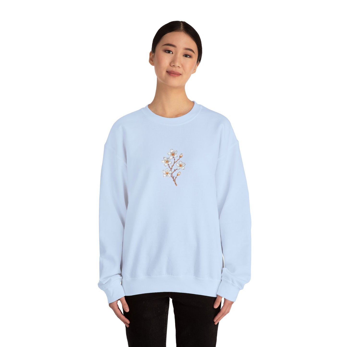 Kirschblüten Premium Stick Pullover | Unisex - Melioras