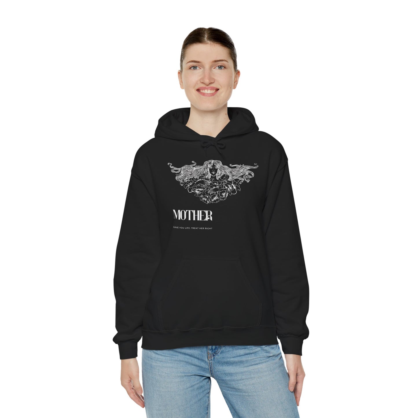 Unisex Oversized Hoodie | Mother Floral Print - Melioras