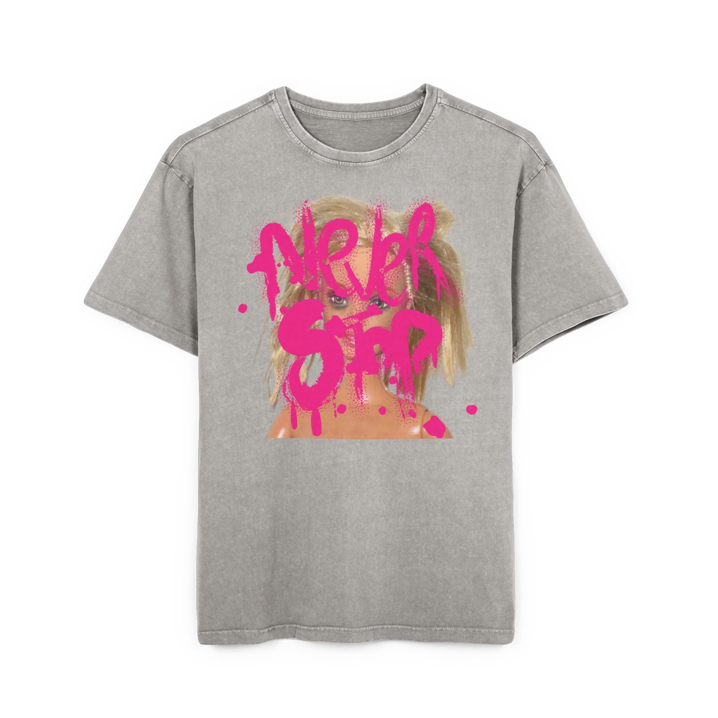 Doll Oversized Acid-Wash T-Shirt Doll Never Stop – Unisex 100% Baumwolle