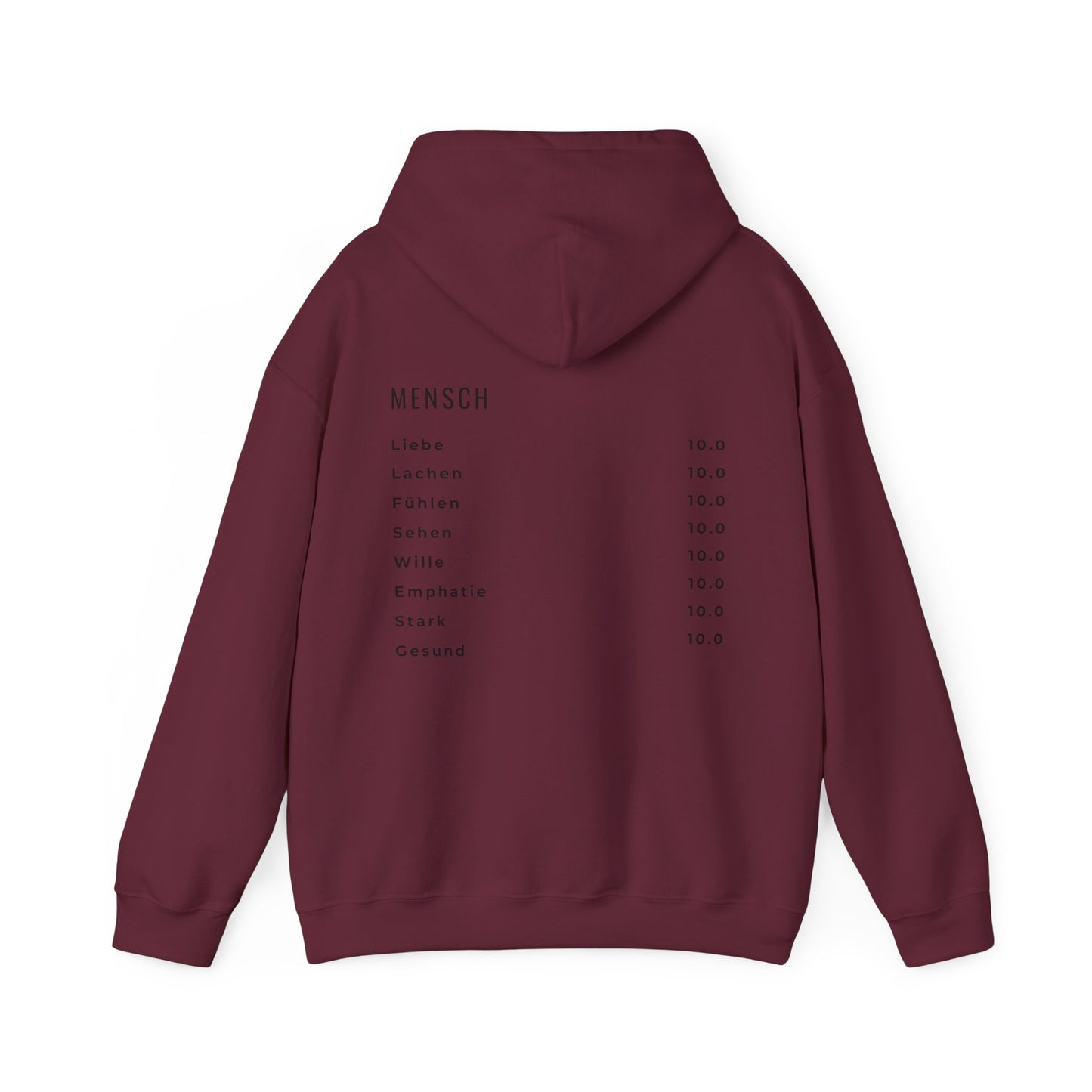 Herz Hoodie – | 100 % Baumwolle