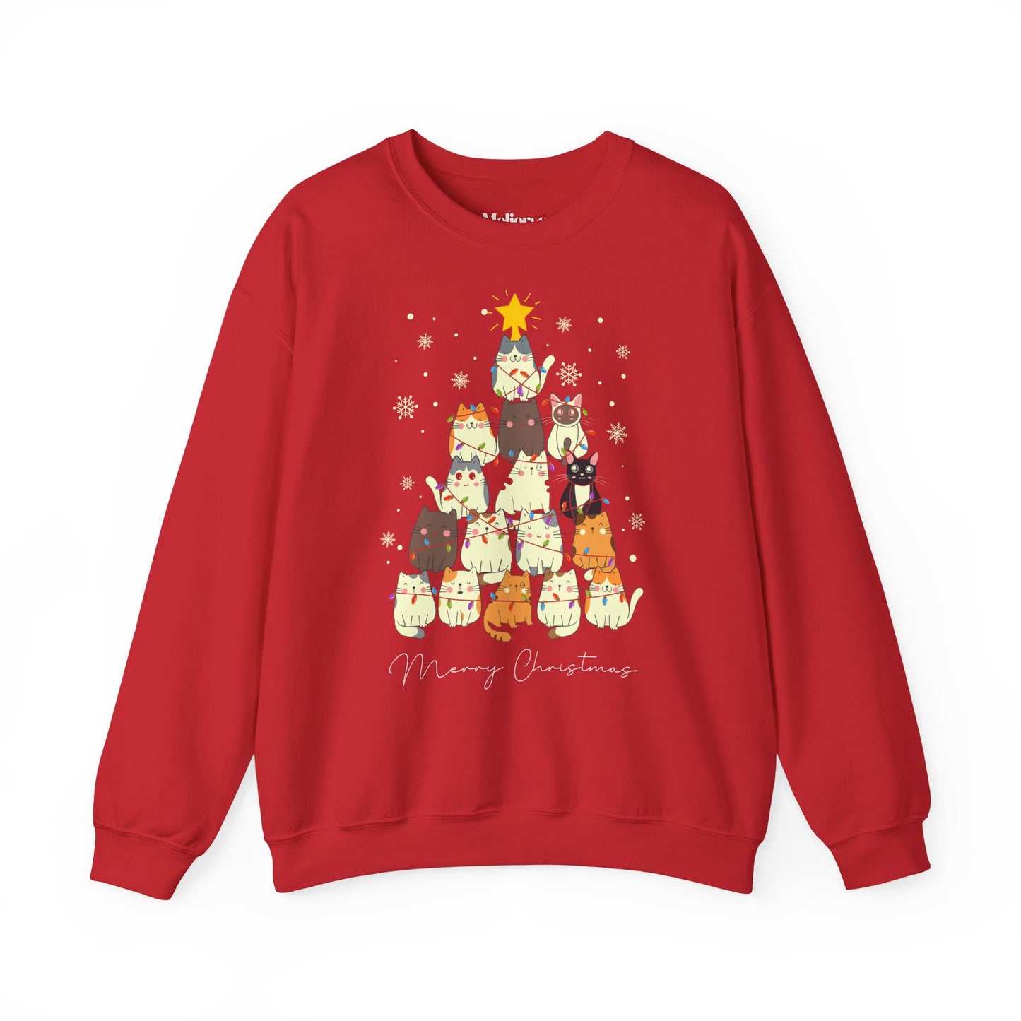Katzen-Weihnachtsbaum Pullover | Unisex Christmas Sweater