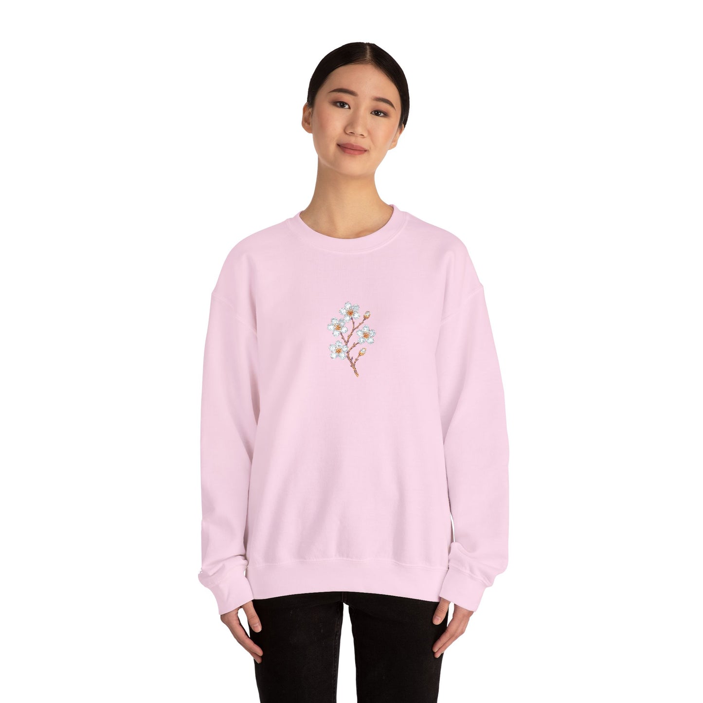 Kirschblüten Premium Stick Pullover | Unisex - Melioras