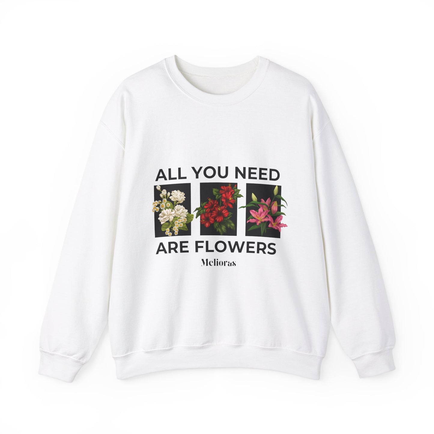 Crewneck Sweatshirt Floral - Melioras