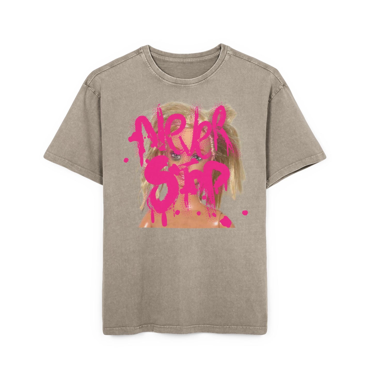 Doll Oversized Acid-Wash T-Shirt Doll Never Stop – Unisex 100% Baumwolle