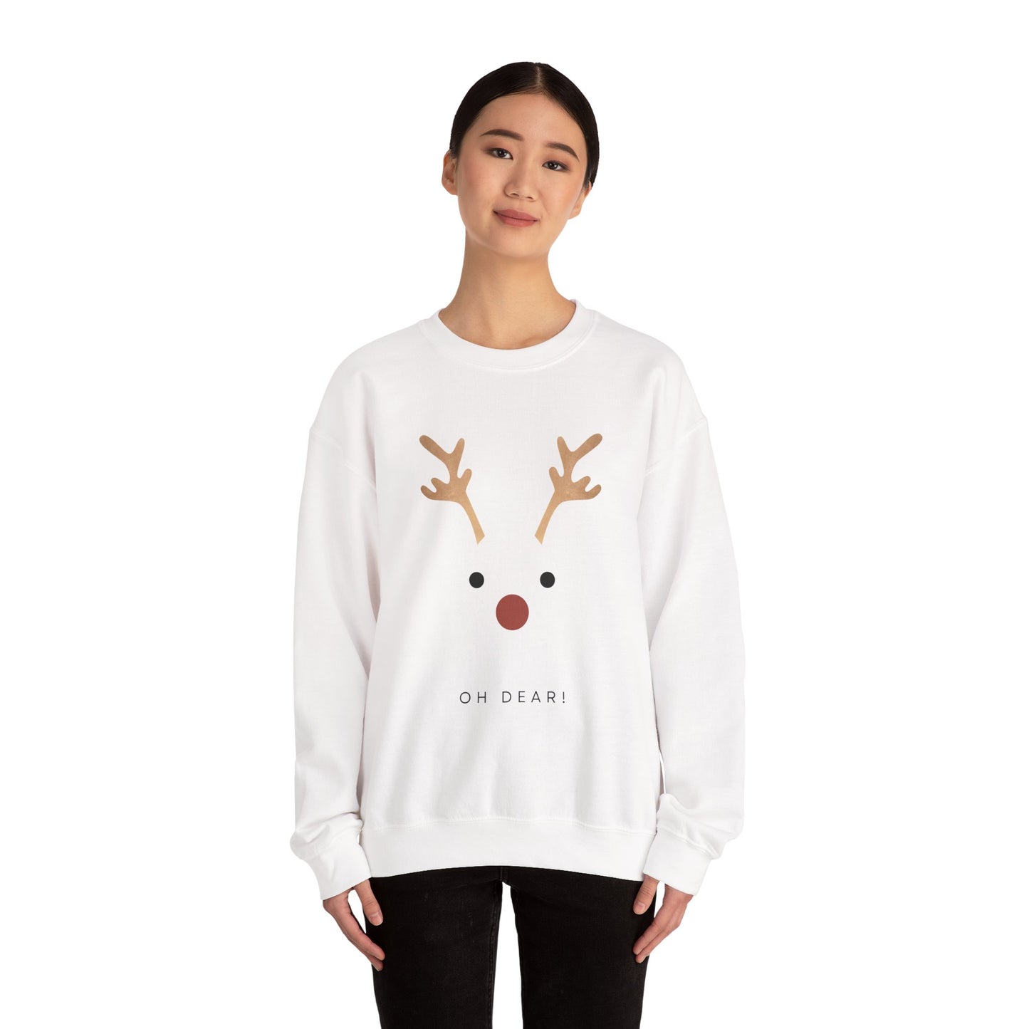Rentier Sweater – Kuscheliger Unisex-Pullover für die Feiertage