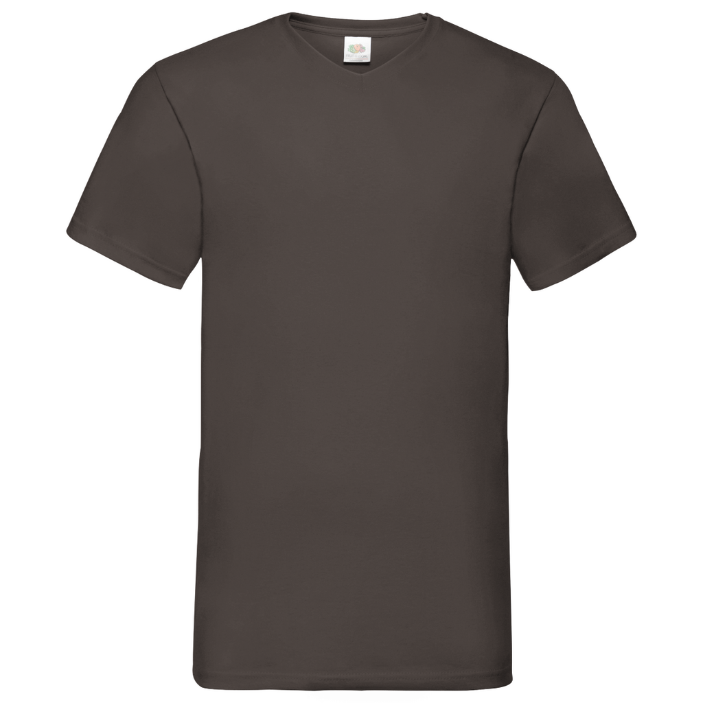 Herren Basic V-Neck T-Shirt Flower