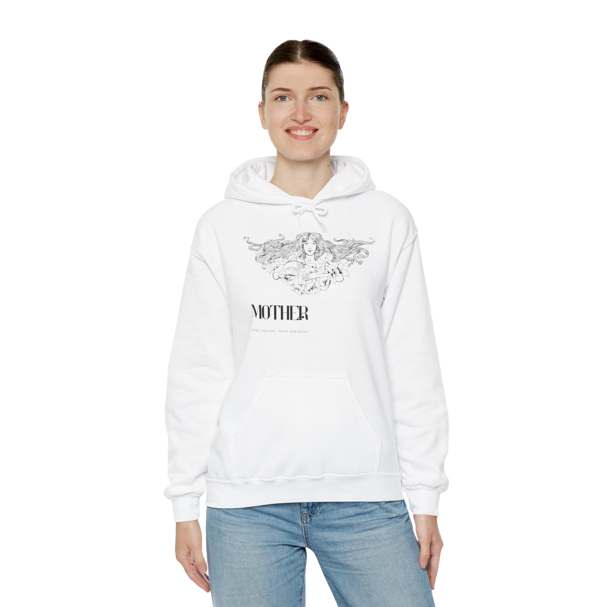 Unisex Oversized Hoodie | Mother Floral Print - Melioras