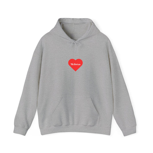 Herz Hoodie – | 100 % Baumwolle - Melioras