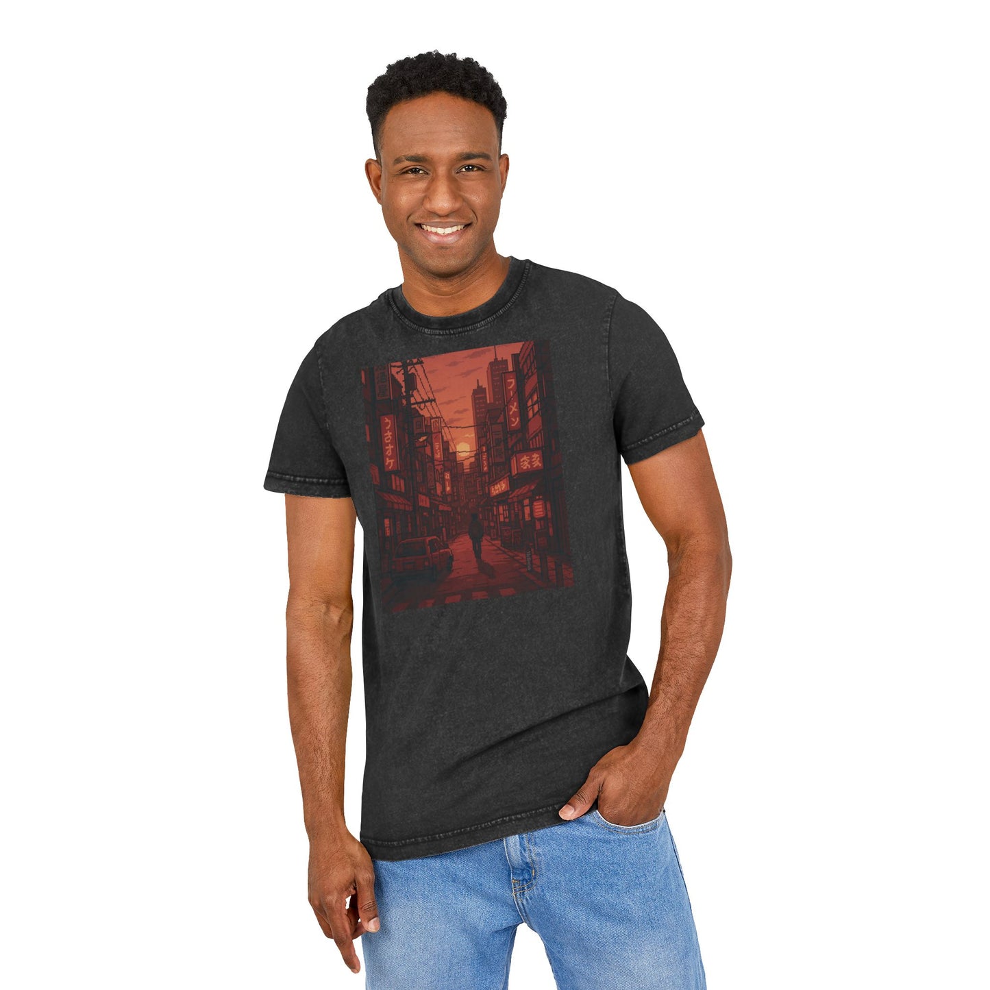 Shibuya Glow Tee – 16-Bit Street Edition | Unisex