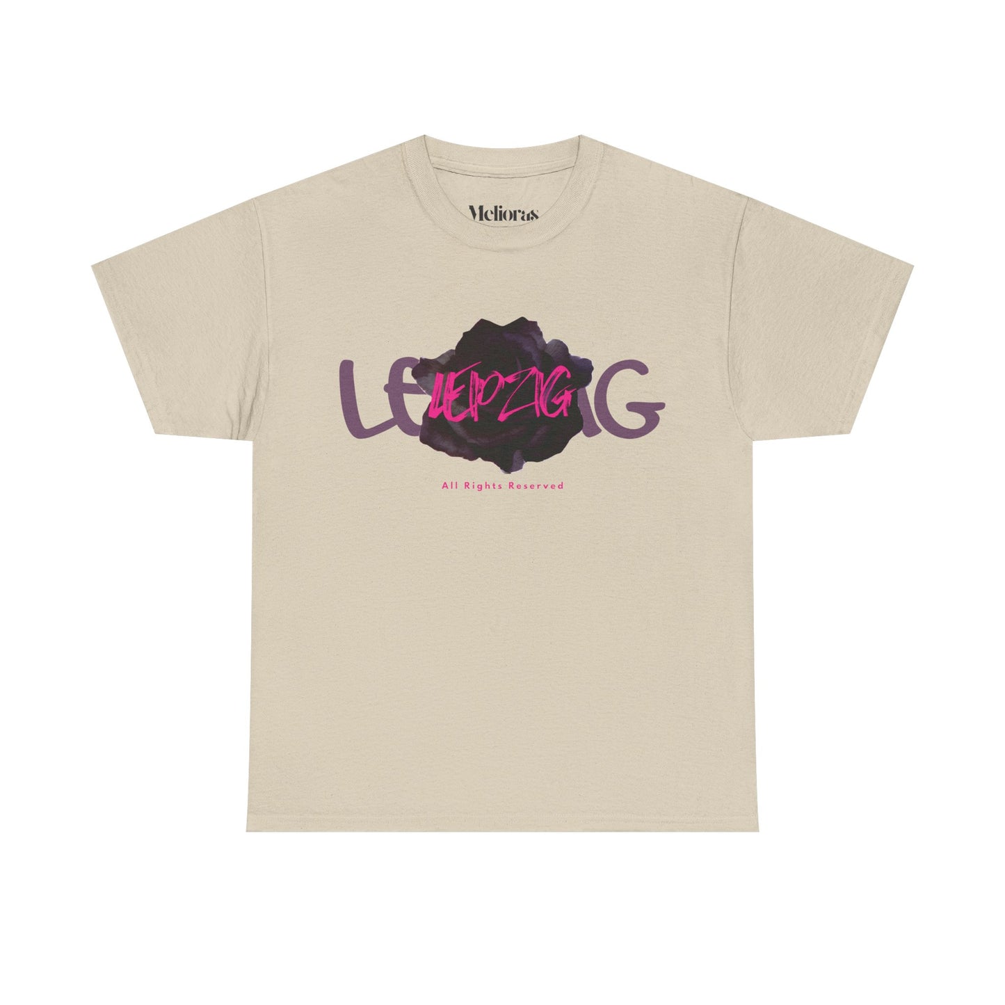Leipzig Noir T-Shirt – 180 GSM Baumwolle | Melioras