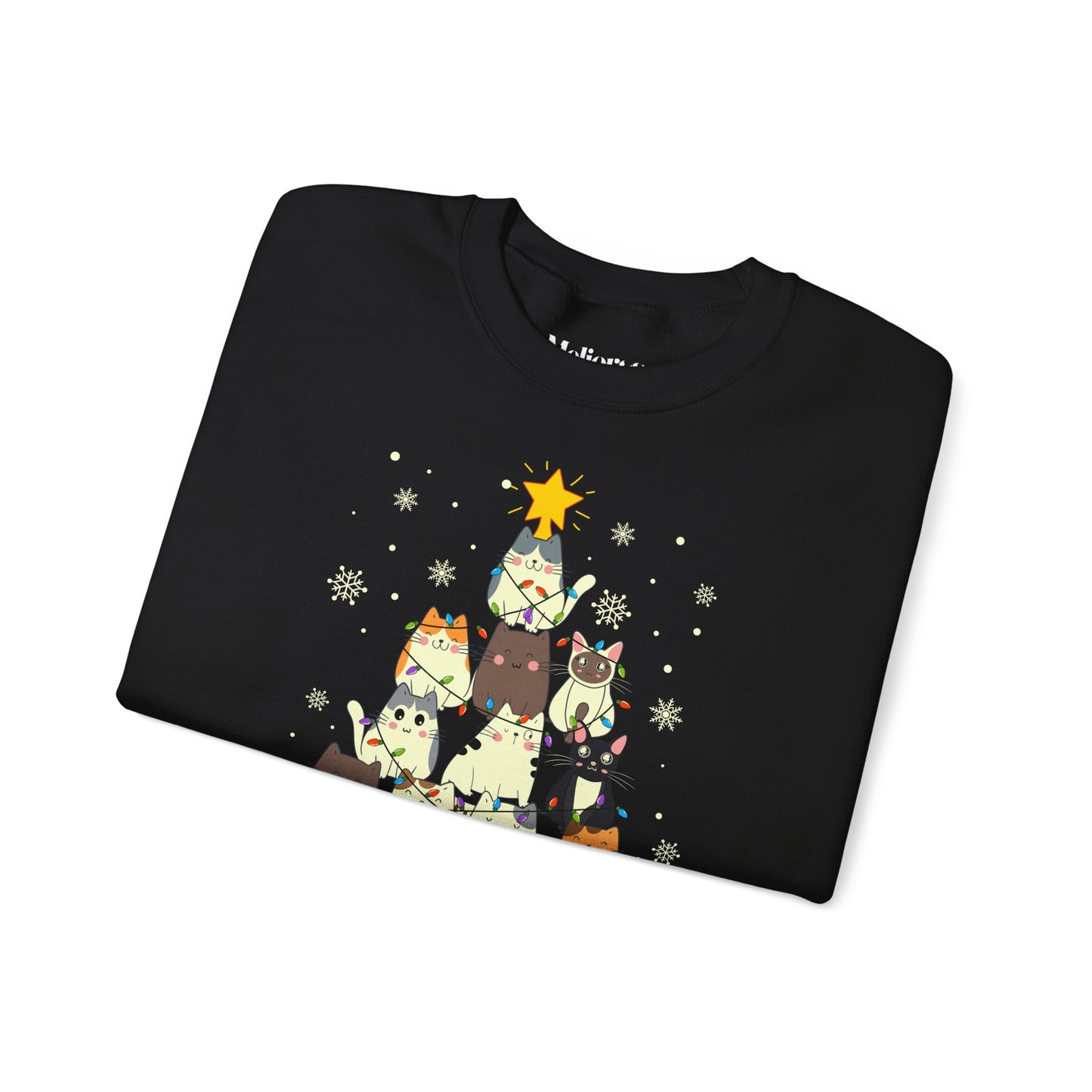 Katzen-Weihnachtsbaum Pullover | Unisex Christmas Sweater