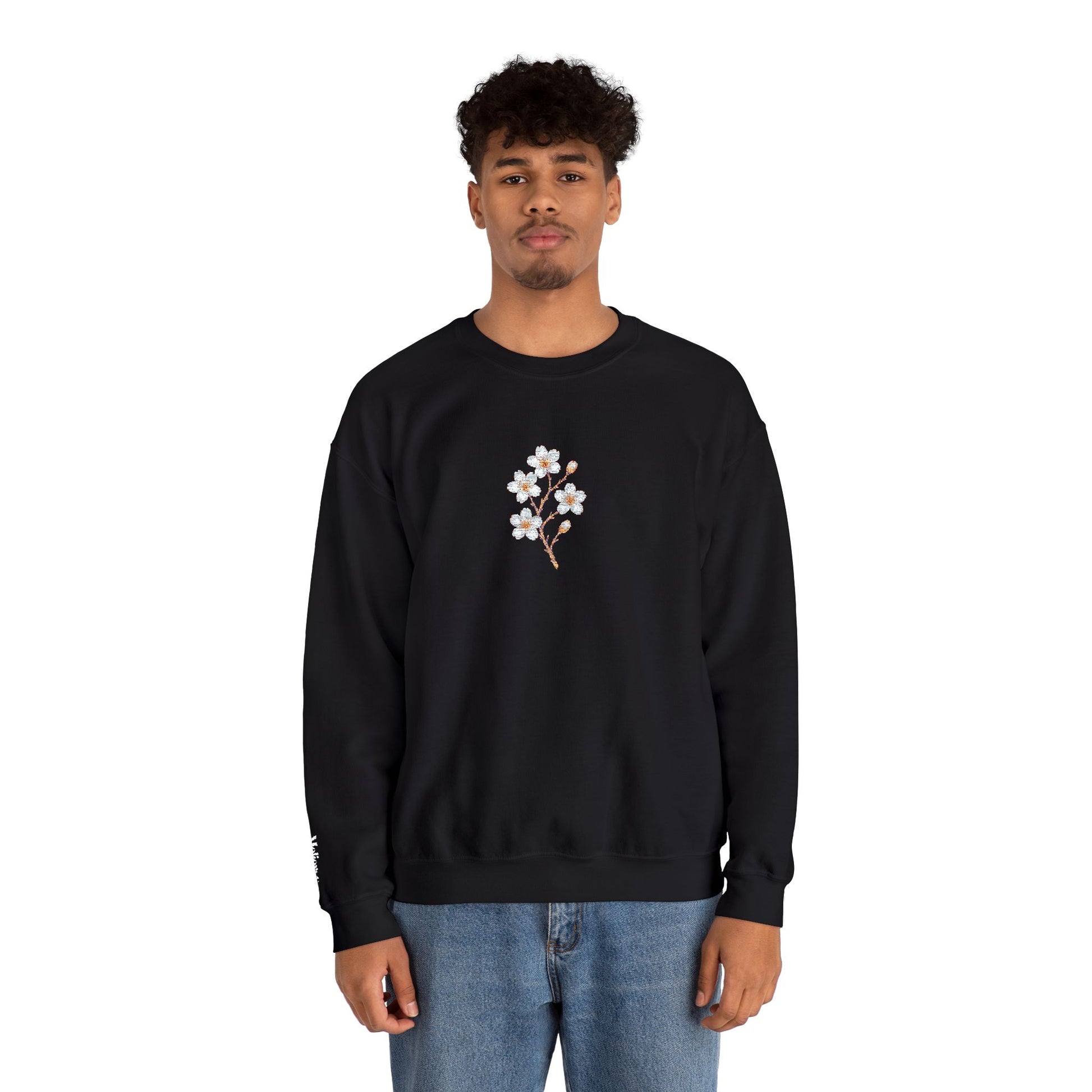 Kirschblüten Premium Stick Pullover | Unisex - Melioras