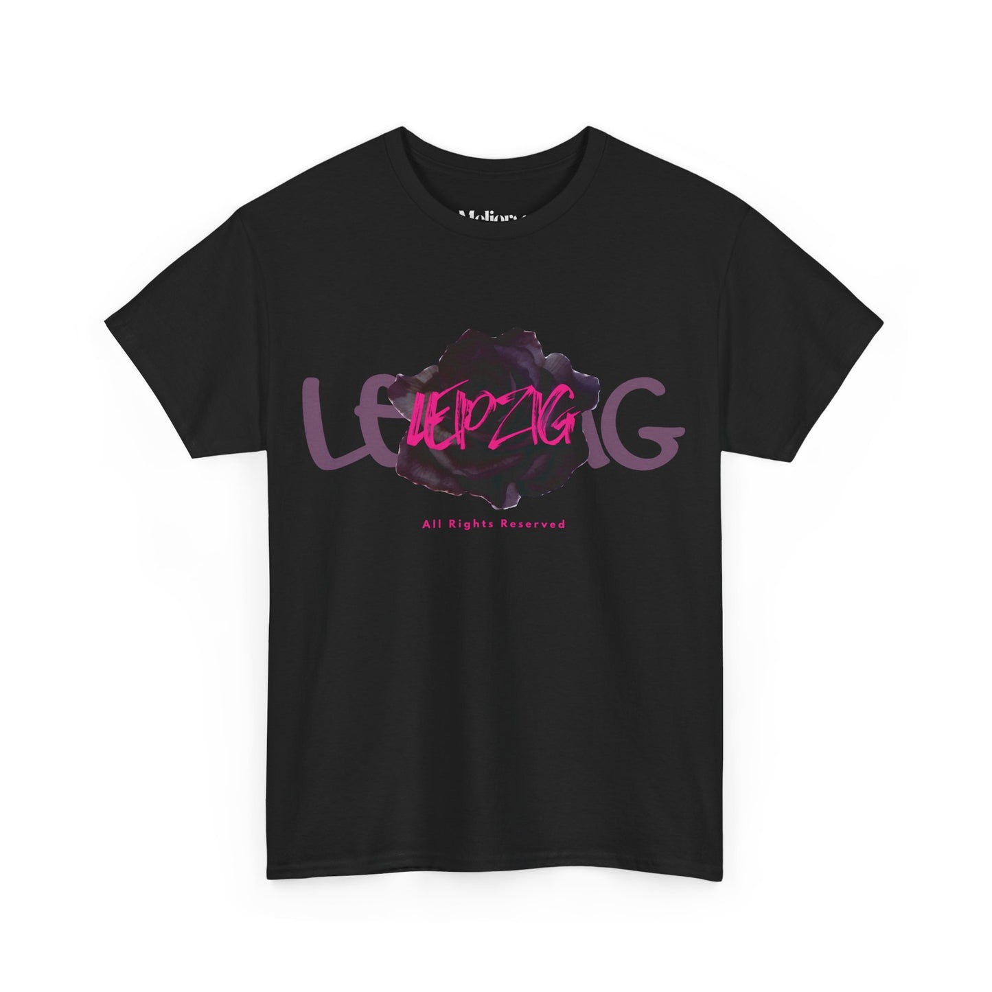 Leipzig Noir T-Shirt – 180 GSM Baumwolle | Melioras