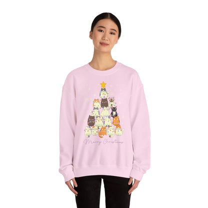 Katzen-Weihnachtsbaum Pullover | Unisex Christmas Sweater