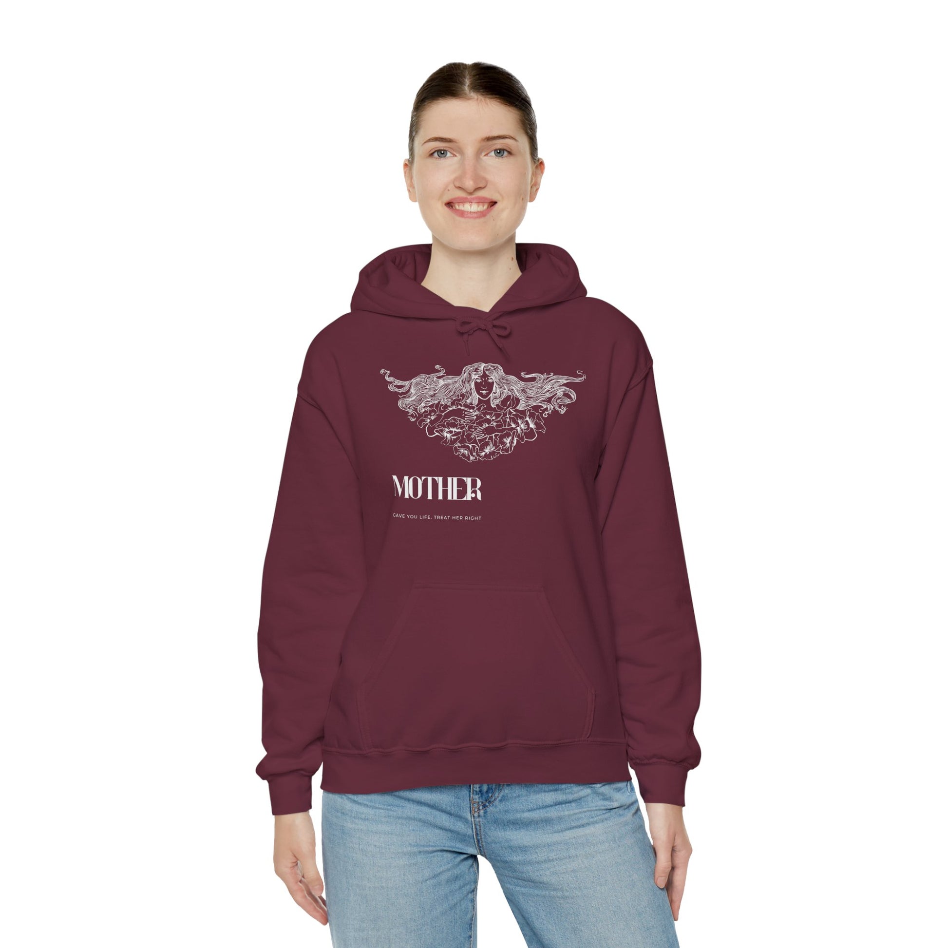 Unisex Oversized Hoodie | Mother Floral Print - Melioras