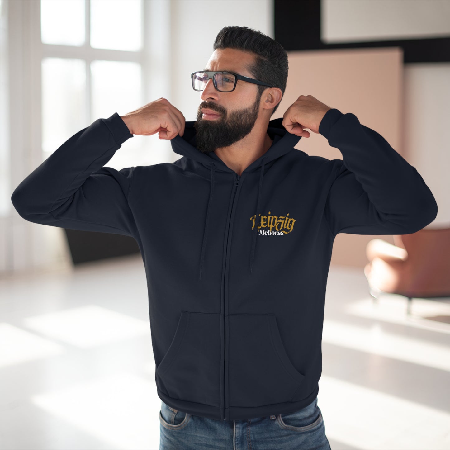 Leipzig Spirit Zip-Hoodie - Unisex Streetwear