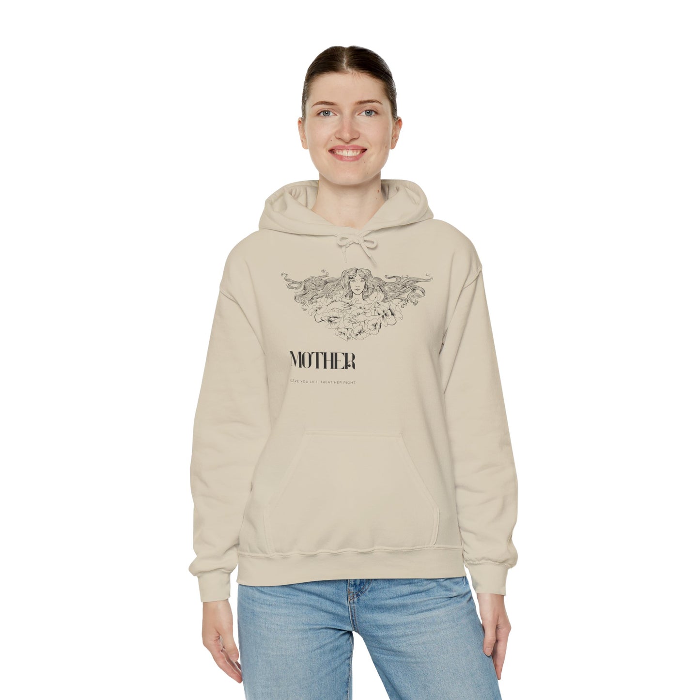 Unisex Oversized Hoodie | Mother Floral Print - Melioras