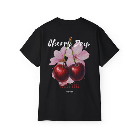 Cherry Drip Tee | 180 GSM | Unisex - Melioras