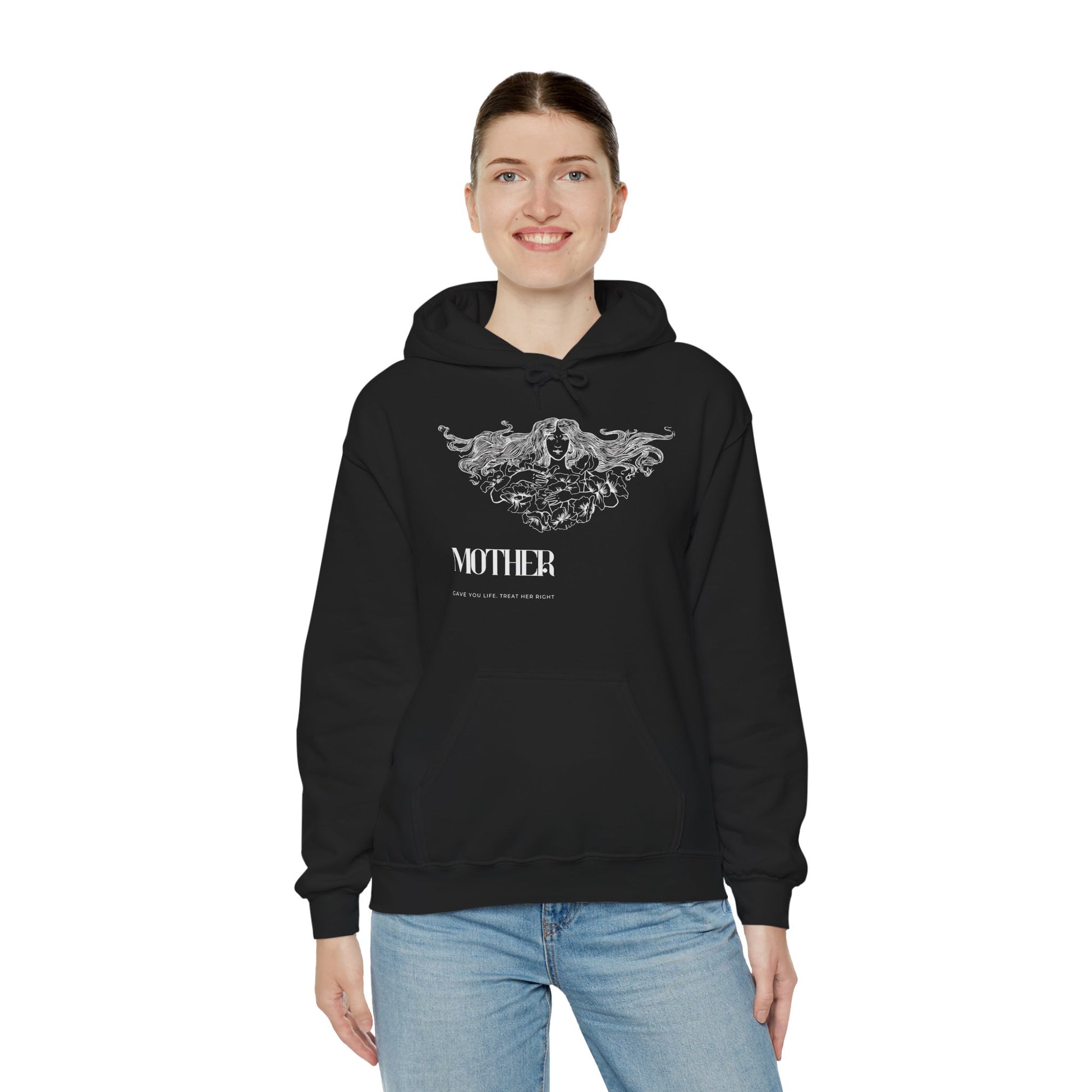 Unisex Oversized Hoodie | Mother Floral Print - Melioras