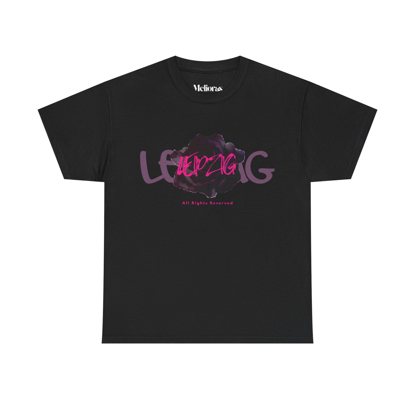 Leipzig Noir T-Shirt – 180 GSM Baumwolle | Melioras