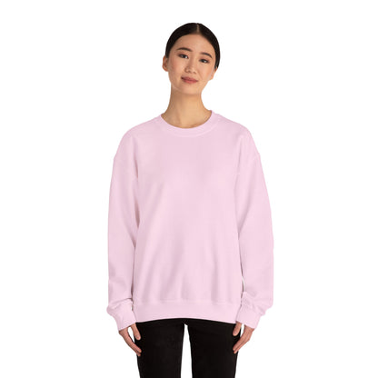 Unisex Crewneck Sweatshirt Hoodie in Hellrosa, Cozy Heavy Basic aus Baumwolle