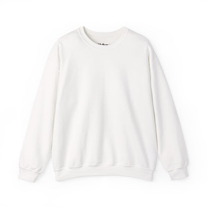 Unisex Crewneck Sweatshirt in Weiß, Cozy Heavy Basic aus Baumwolle