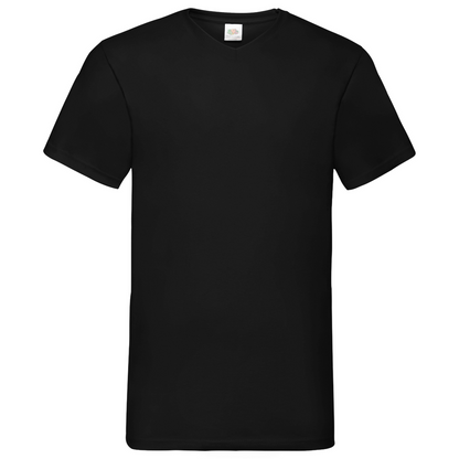 Herren Basic V-Neck T-Shirt Flower